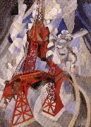 Delaunay, Robert Eiffel Tower or the Red Tower oil painting reproduction